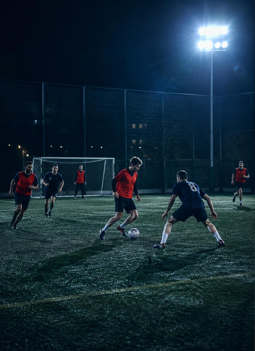 Floodlit 7-a-side match